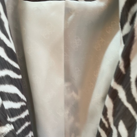 GUESS Zebra Print Trench Coat Size S - Picture 8 of 11